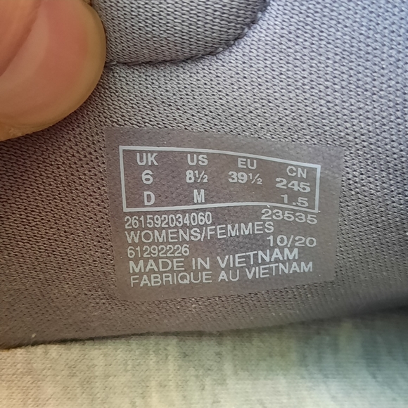 Clarks Adella Holly Comfort Walker Slip On Lightweight Gray Pink 8.5 Trainer - Picture 8 of 10